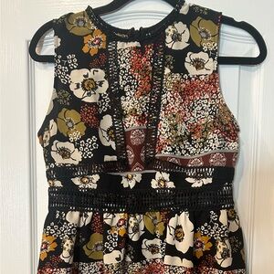 TopShop Boho Mixed Materials Dress